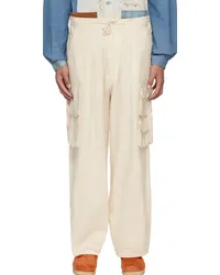 STORY mfg. Off-White Forager Cargo Pants Ecru