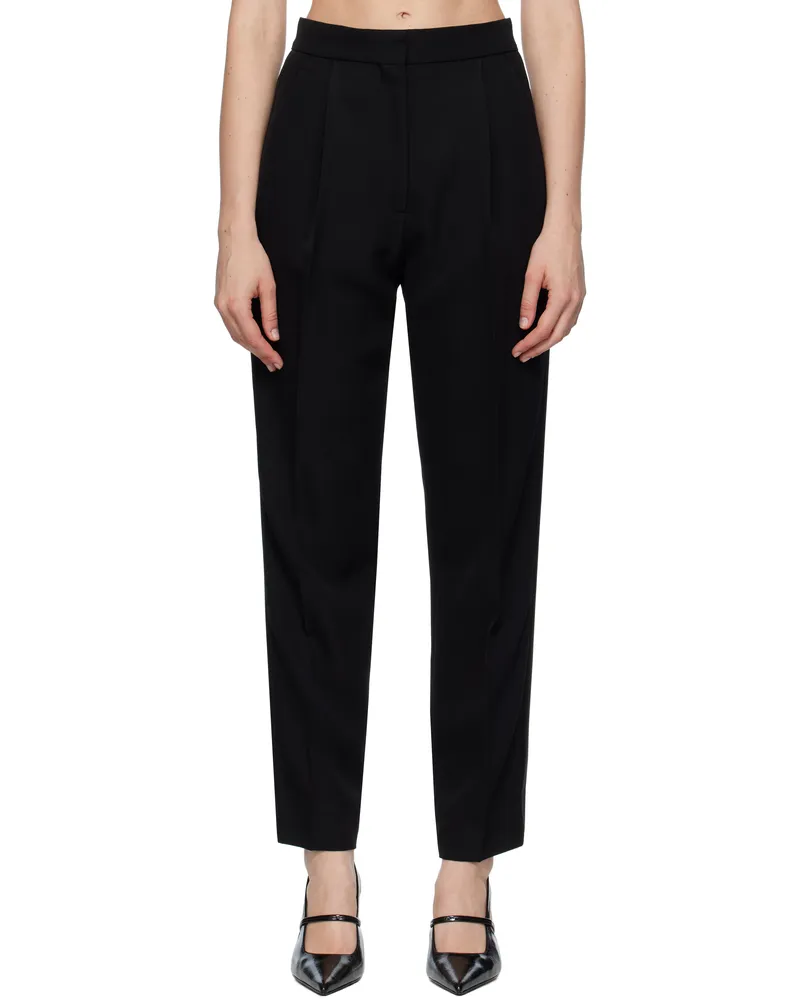 Erdem Black Straight Trousers Black