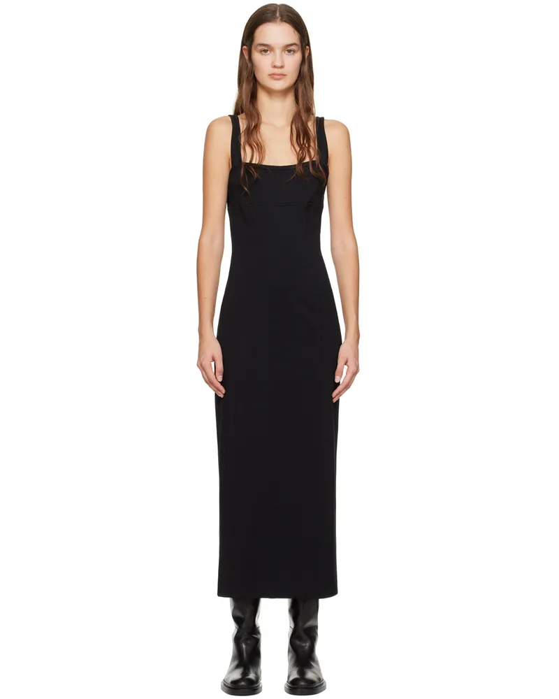 Helmut Lang Black Cutout Maxi Dress Black