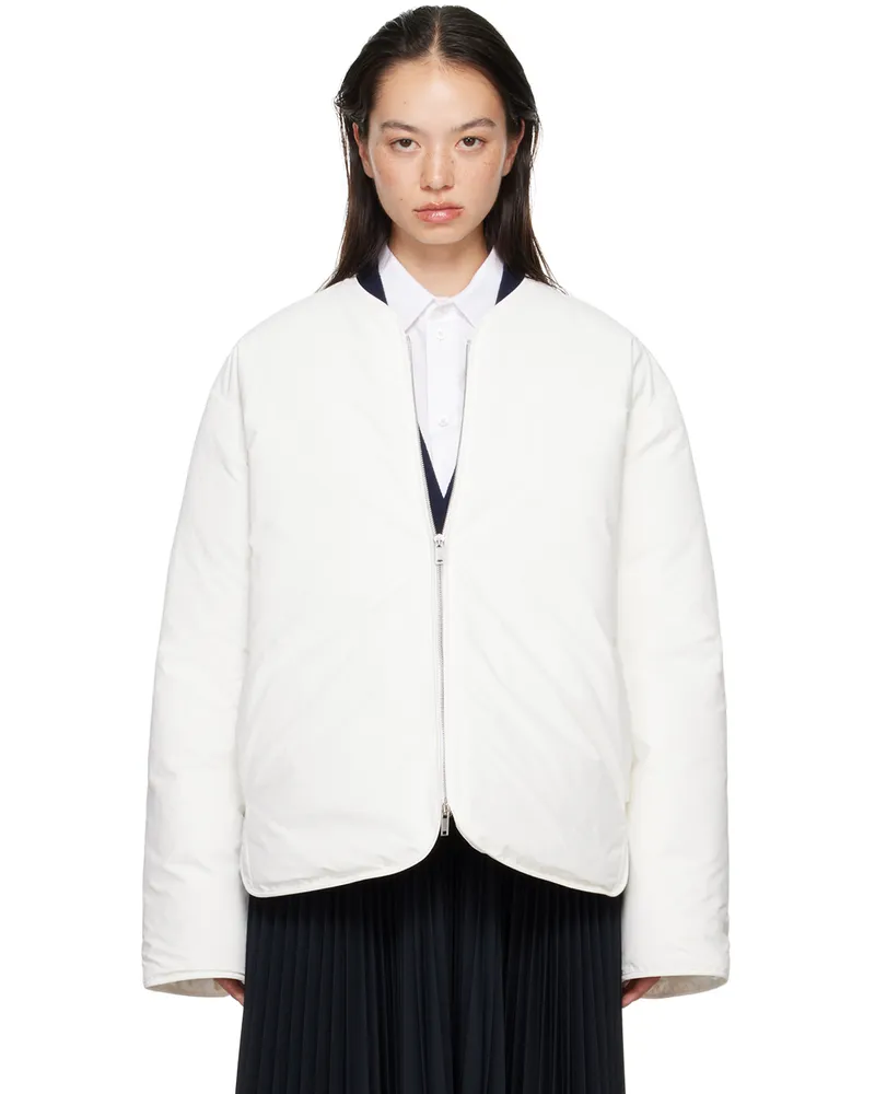 Jil Sander White Vented Down Jacket 100