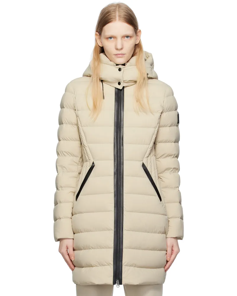 Mackage Beige Farren Down Coat Trench