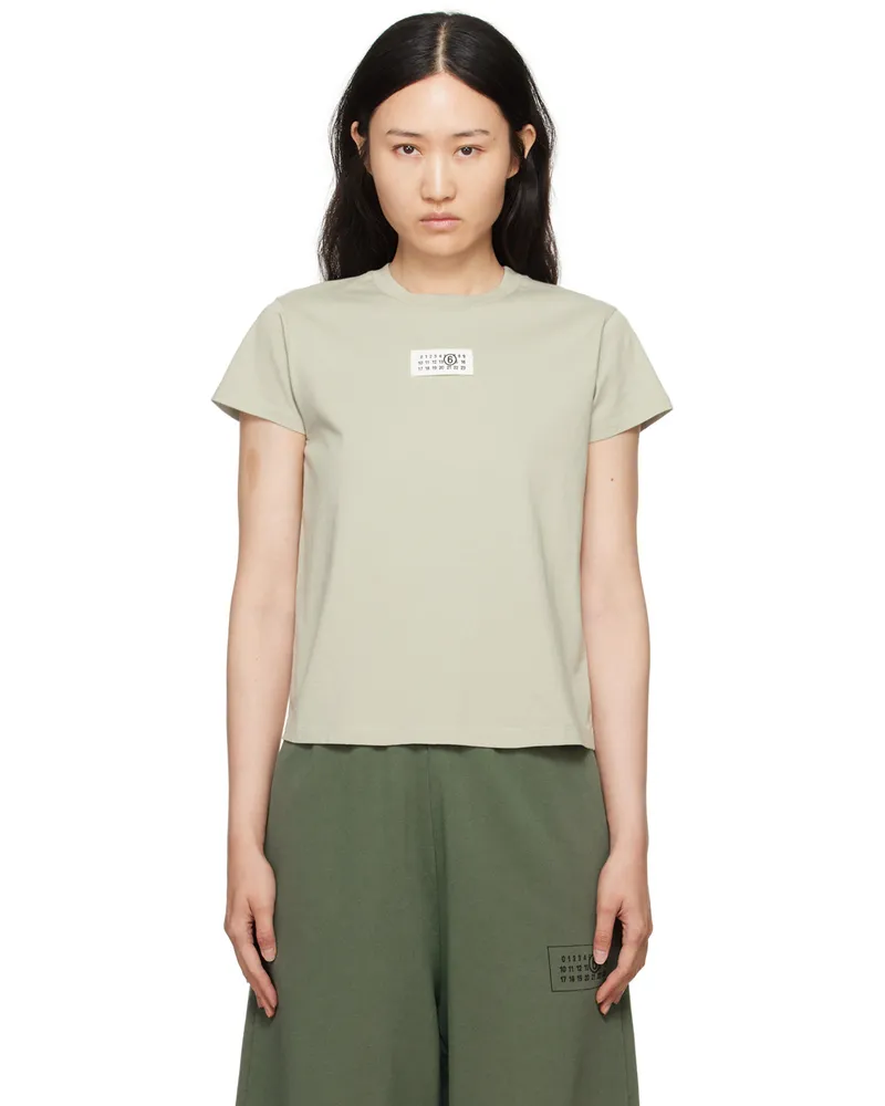 Maison Margiela Khaki Print T-Shirt 700