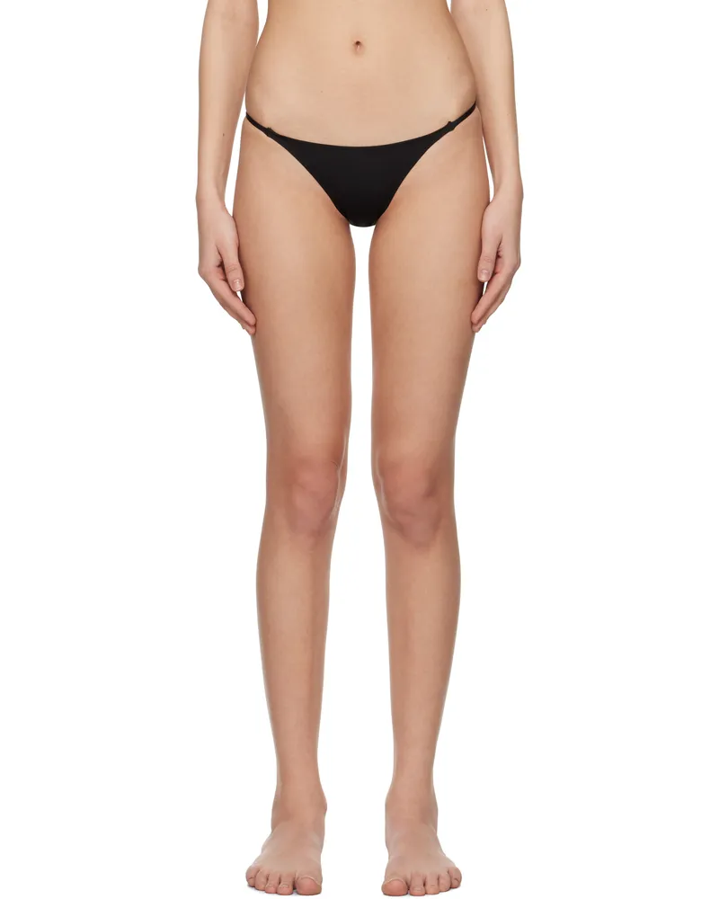 COPERNI Black Crystal Logo Bikini Bottom Black