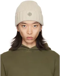 Stone Island Off-White Geelong Wool Beanie Vplaster