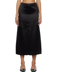 Loulou Studio Black Lys Midi Skirt Black