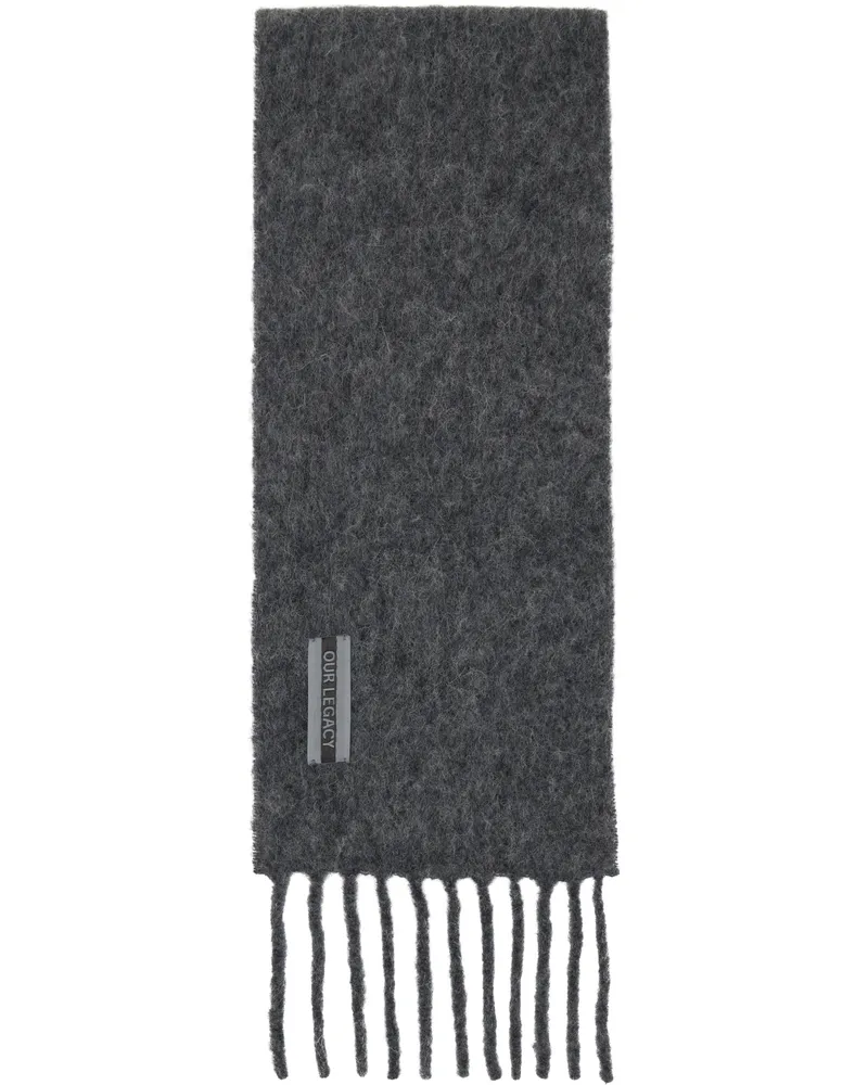 Our Legacy Gray Estate Scarf Phantom