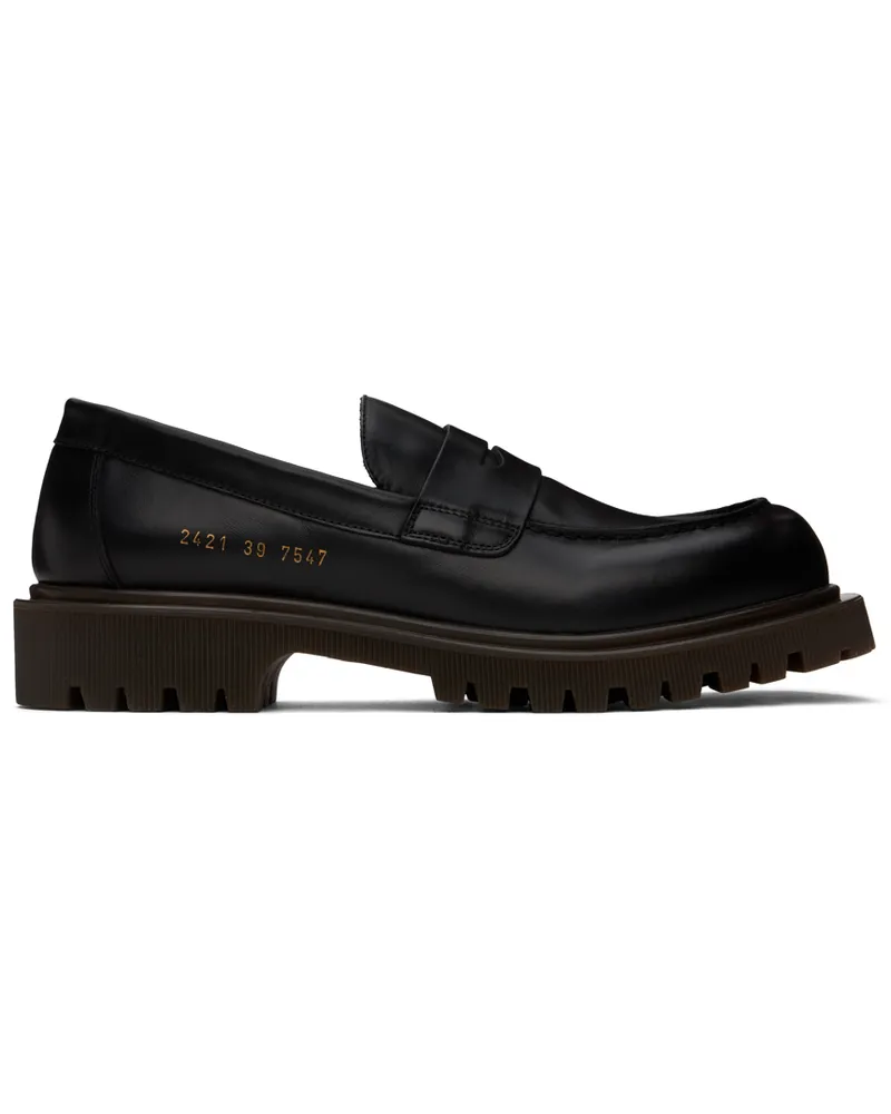 Common Projects Black Chunk Sole Loafers 7547