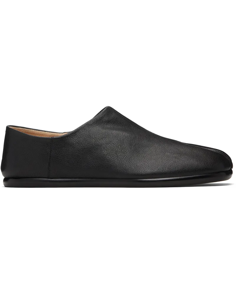 Maison Margiela Black Tabi Babouches Loafers T8013