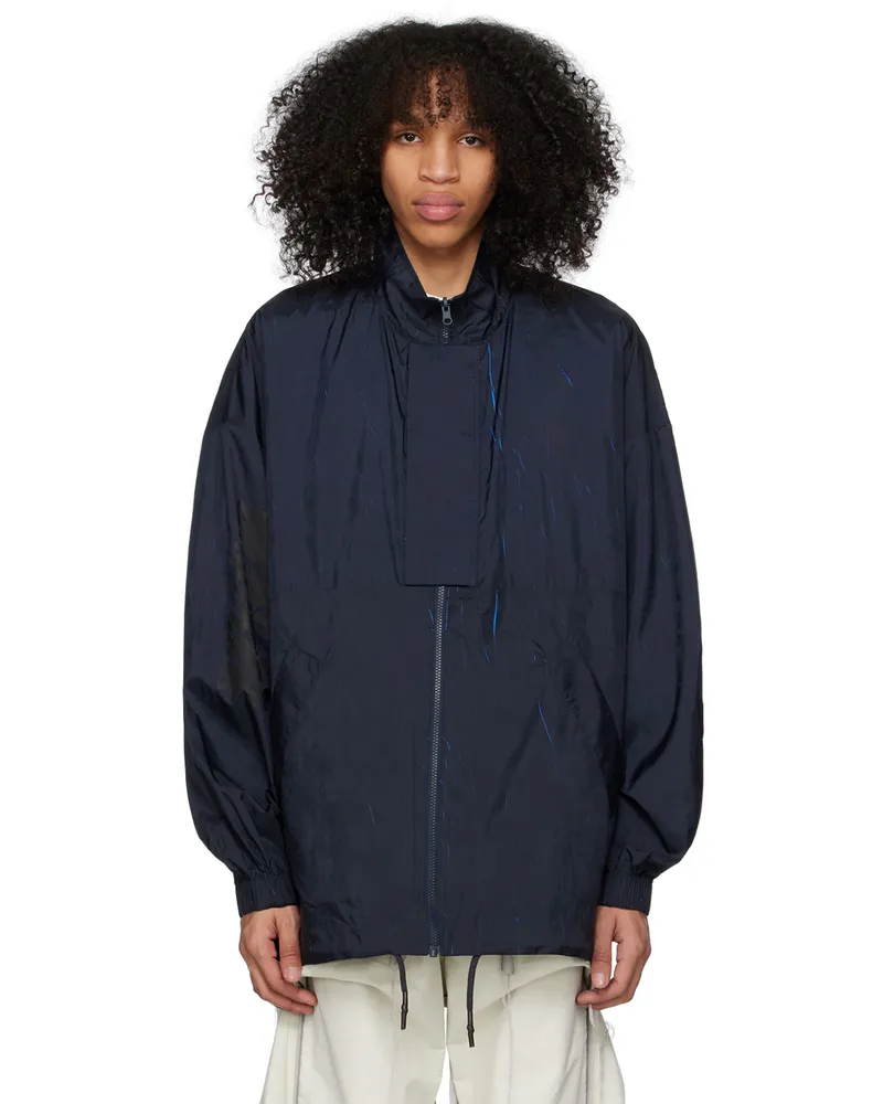 A. A. Spectrum Navy & Blue Alleycat Reversible Jacket Ink