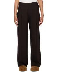 Vince Brown Draped Trousers Black