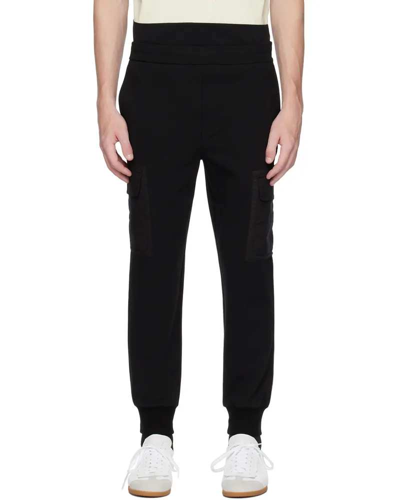 Neil Barrett Black Cargo Sweatpants Black