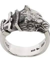 Yohji Yamamoto Silver Wolf Dagger Ring Silver