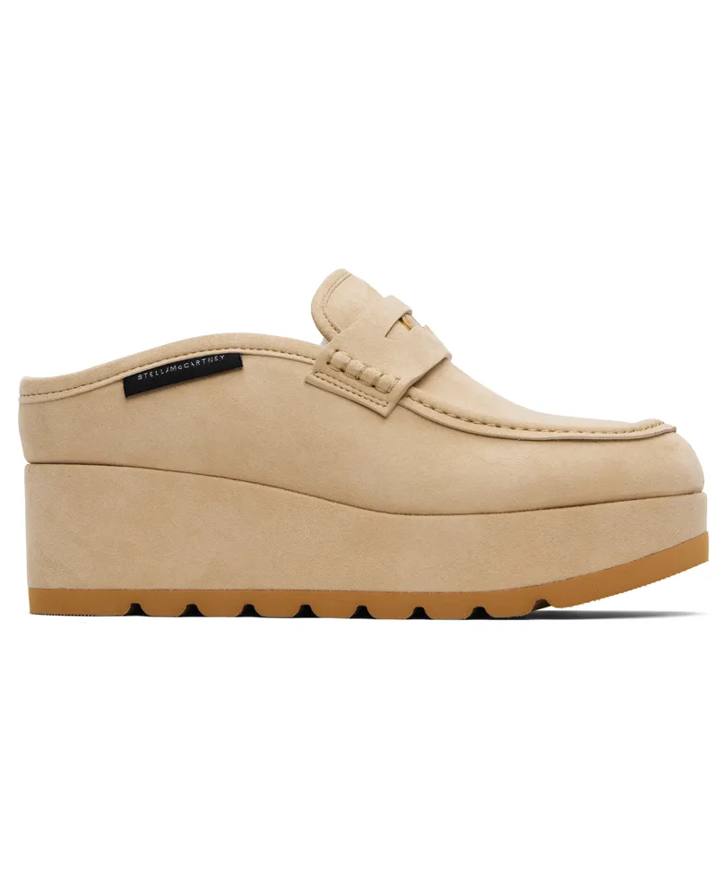 Stella McCartney Beige Sneak-Elyse Platform Loafers 9720