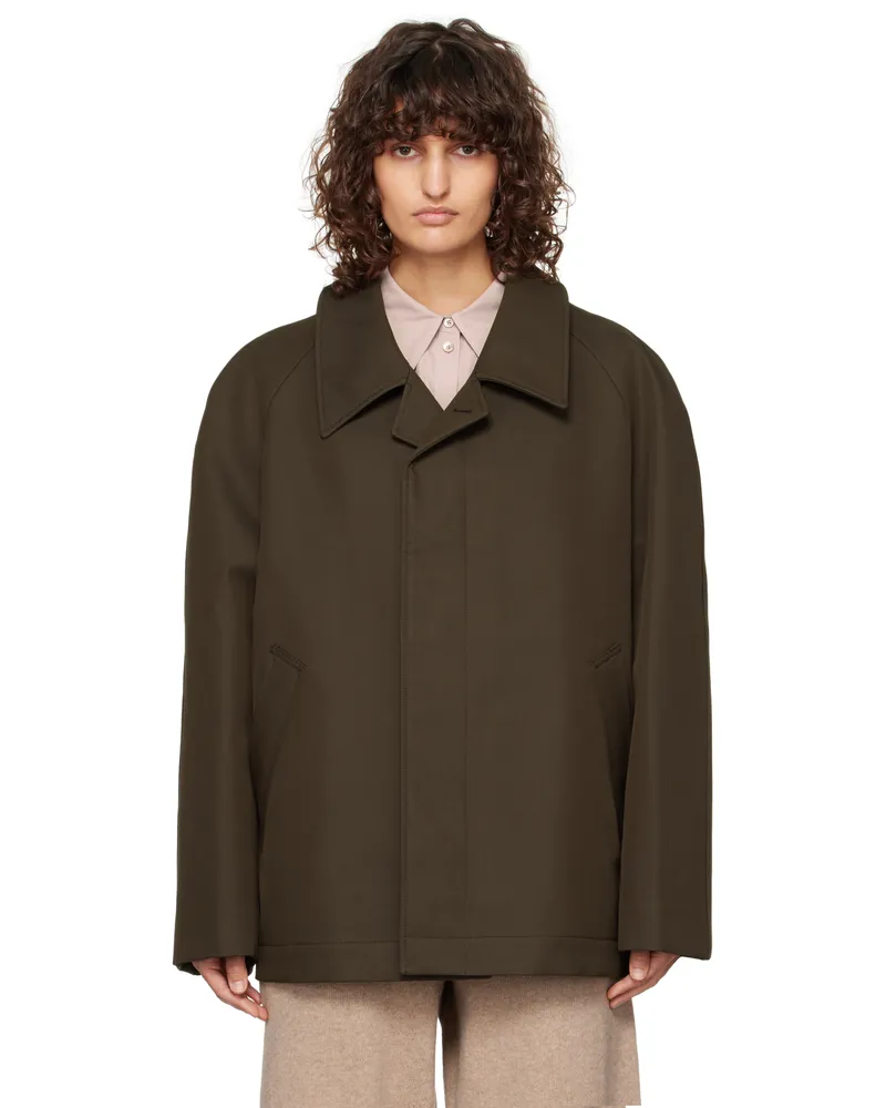 Christophe Lemaire Brown Car Jacket Br495