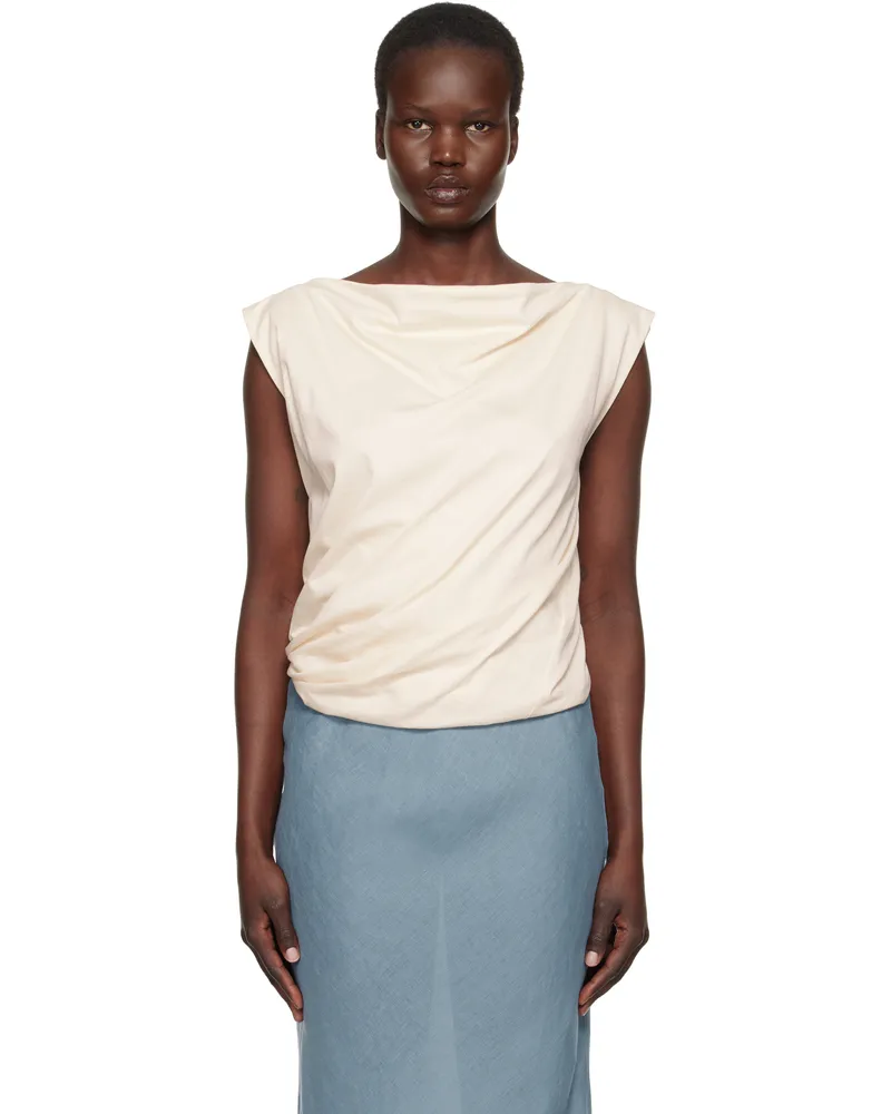 Baserange Off-White Turn Tank Top Undyed