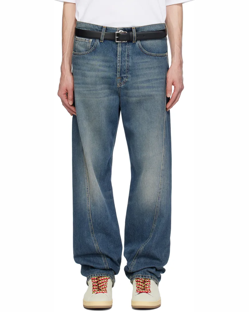 Lanvin Blue Twisted Jeans 22
