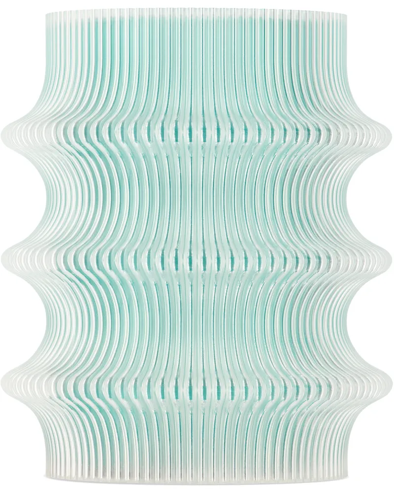 Sheyn Blue Zayl 22 Glow Vase Blue