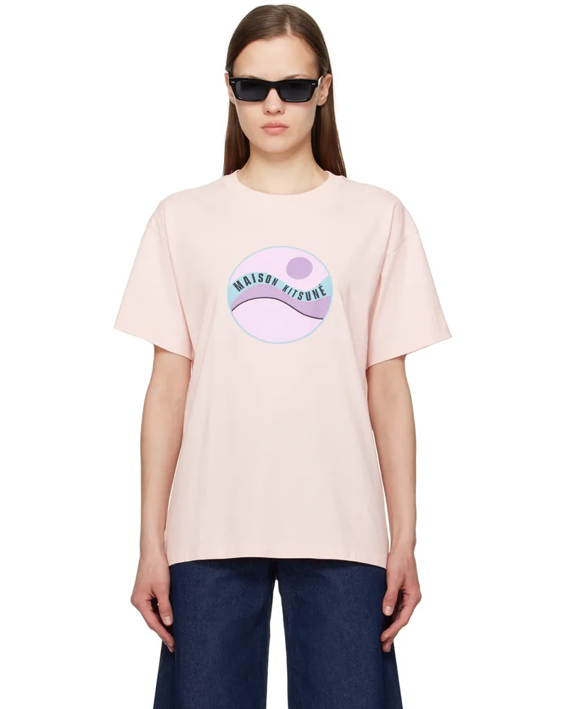 Kitsuné Pink Pop Wave T-Shirt P616
