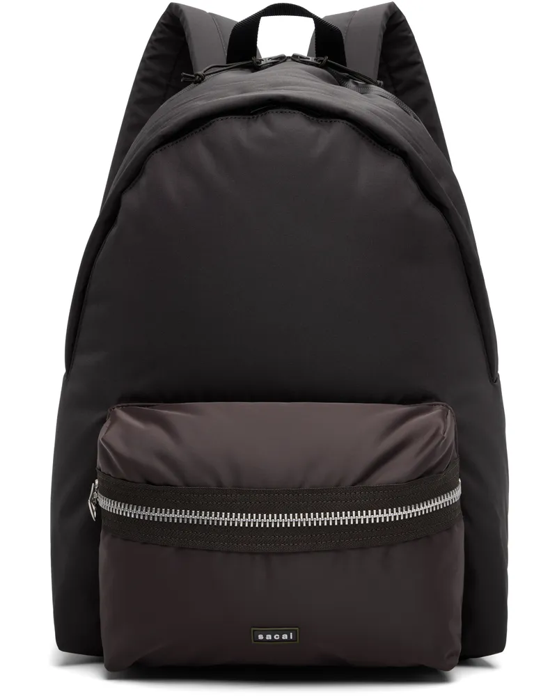 Sacai Brown Pocket Backpack 601