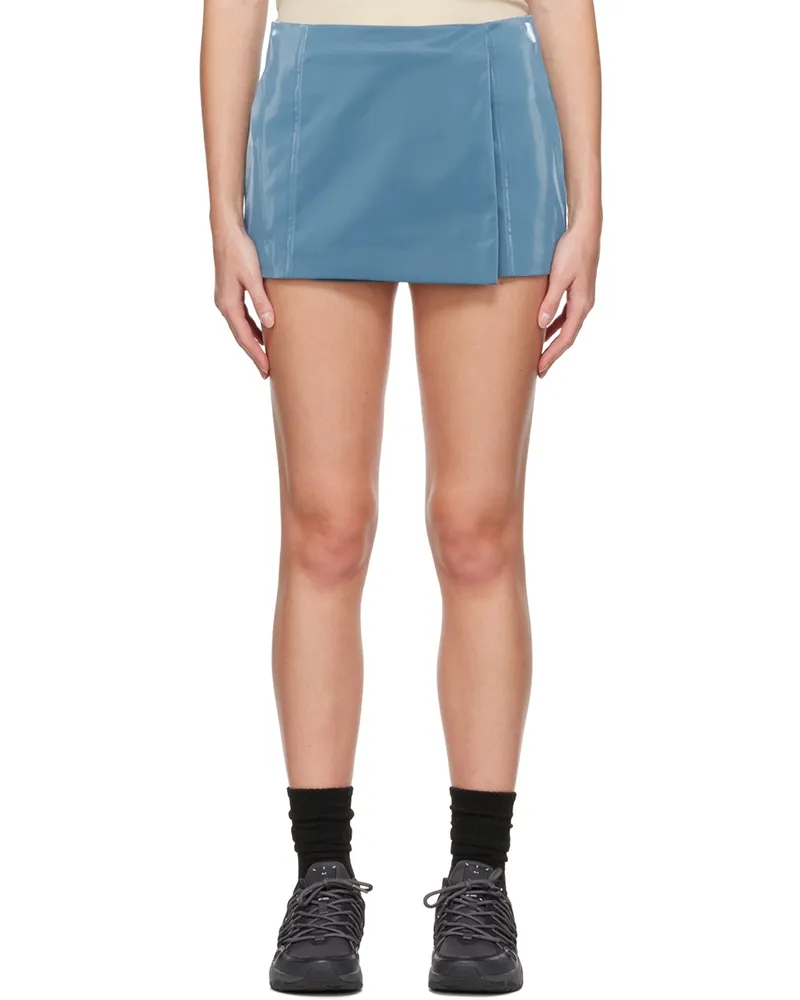 McQ Blue Liquid Miniskirt 4000
