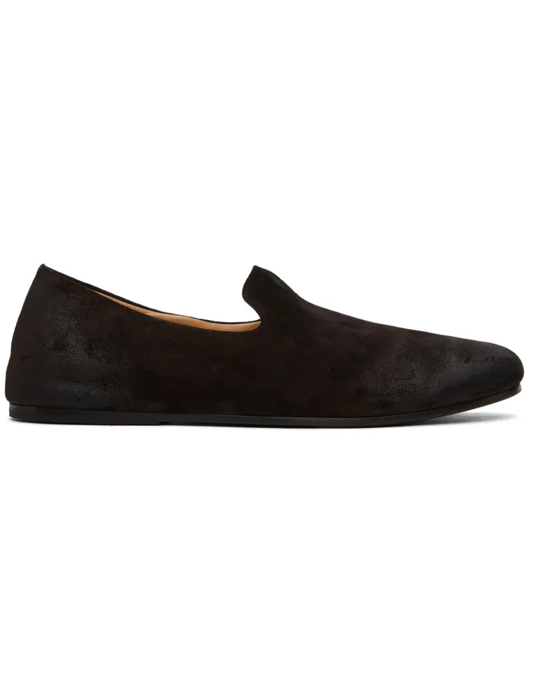 Marsèll Brown Steccoblocco Slip On Loafers Dark