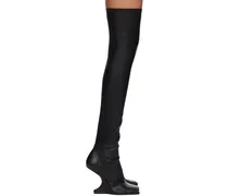 Black Cantilever 11 Thigh High Boots