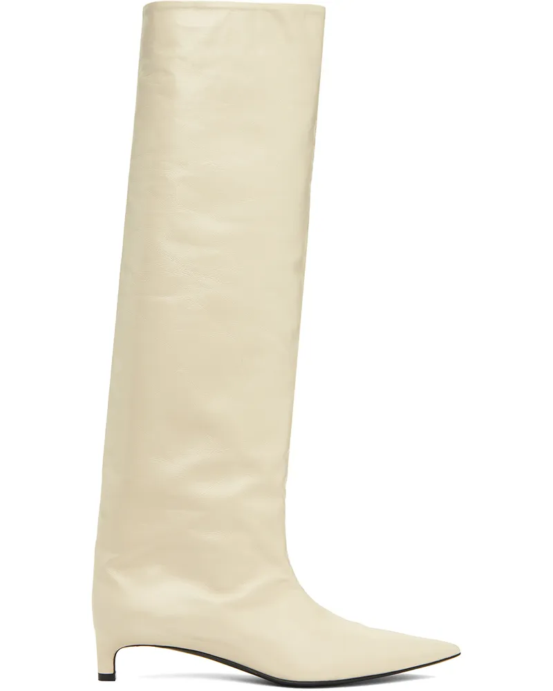 Jil Sander Beige Calfskin Boots 277