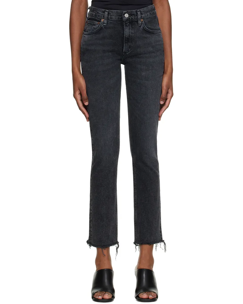 AGOLDE Black Lyle Jeans Phase