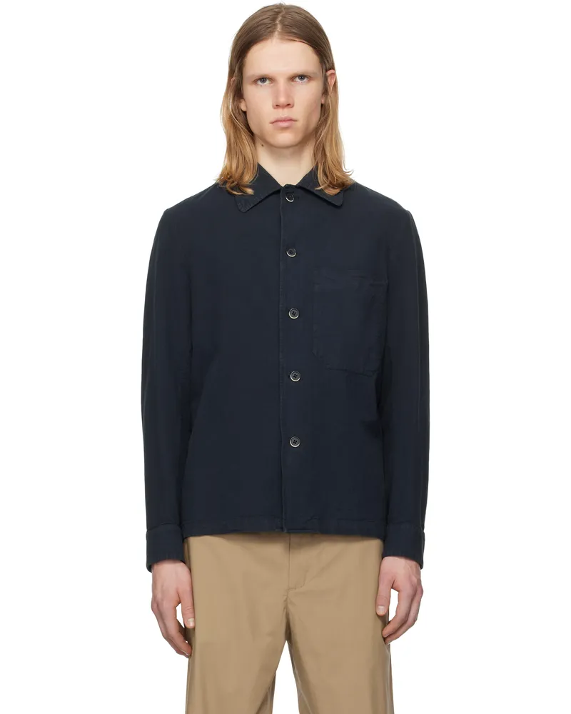 BARENA Navy Cedrone Arela Overshirt