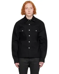 DRKSHDW by Rick Owens Black Porterville Cropped Denim Jacket Black