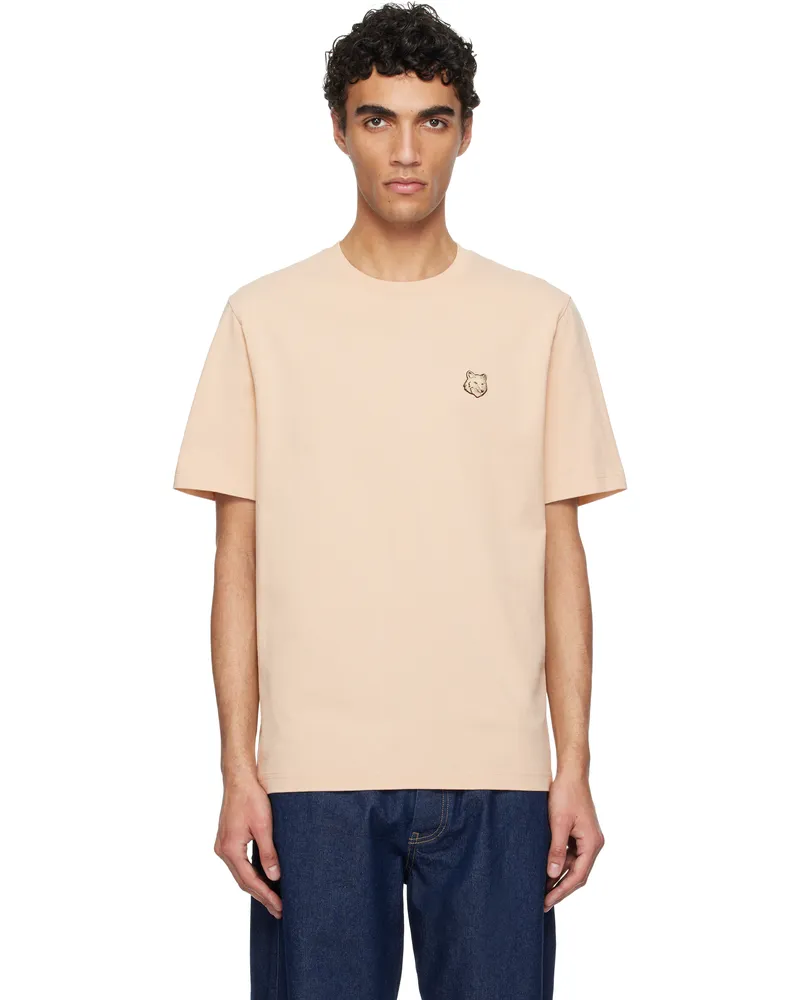 Kitsuné Beige Bold Fox Head Patch Comfort T-shirt P213