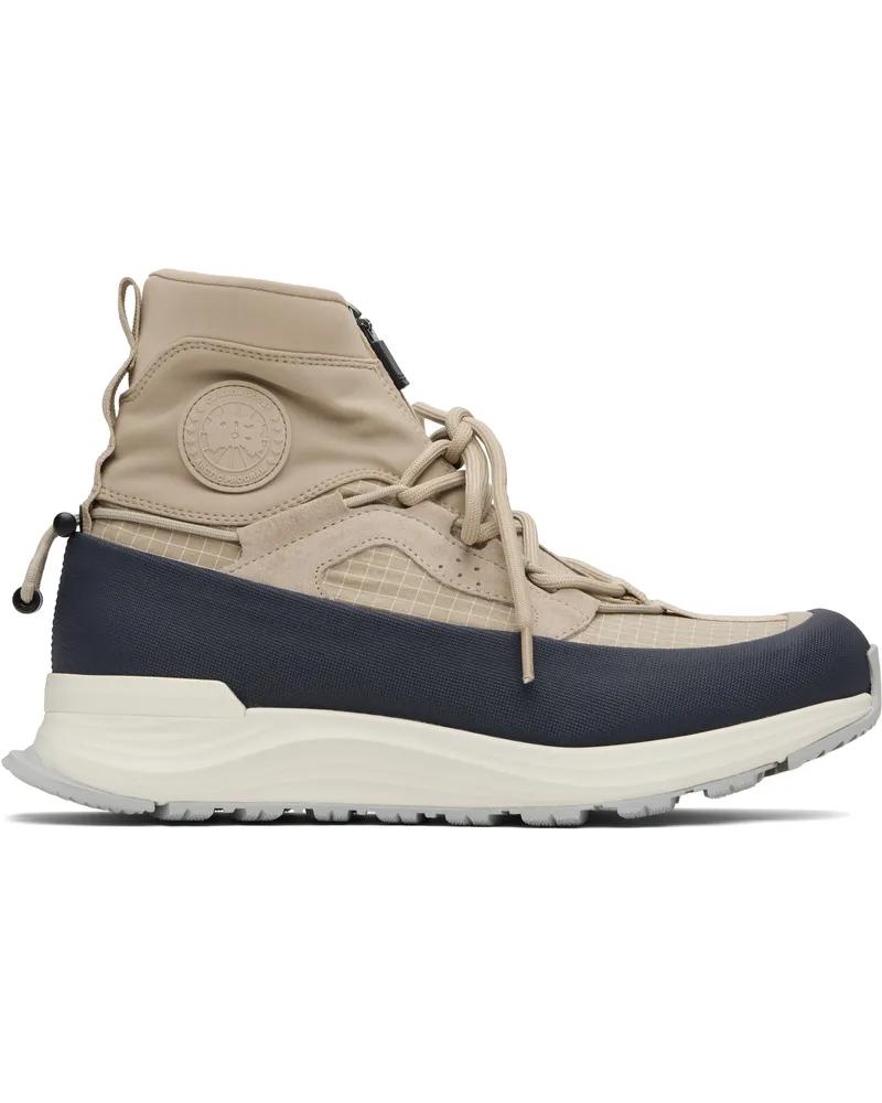 Canada Goose Tan Glacier Trail High Sneakers 9420