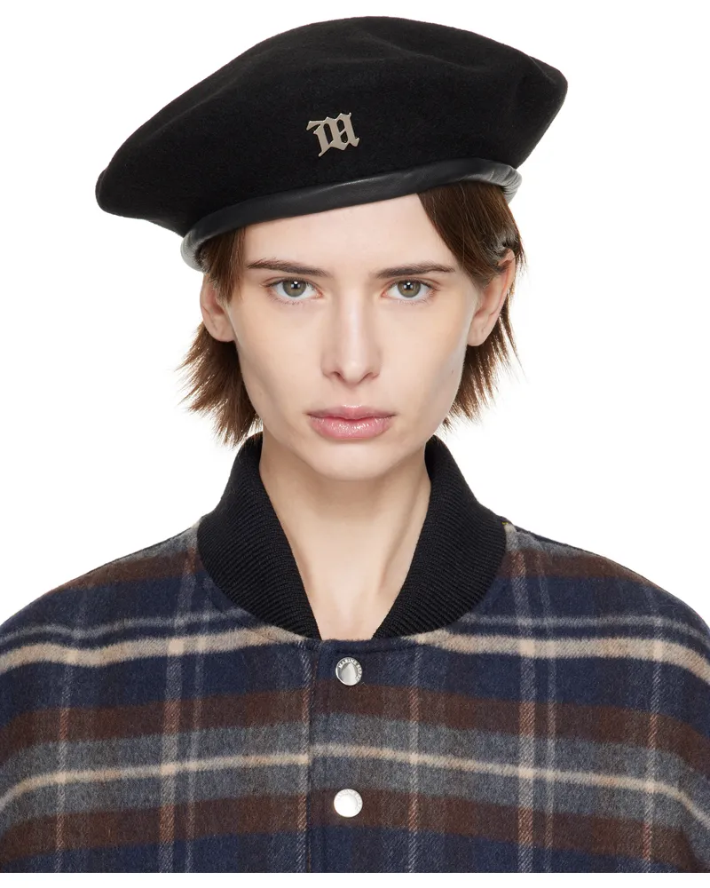 MISBHV Black Signature Wool Cap Black