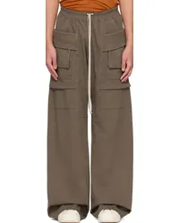 DRKSHDW by Rick Owens Gray Creatch Wide Cargo Pants Dust