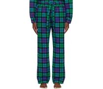 Green & Blue Plaid Pyjama Pants