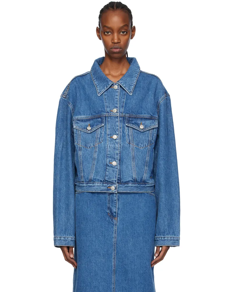 Magda Butrym Blue Classic Denim Jacket Blue