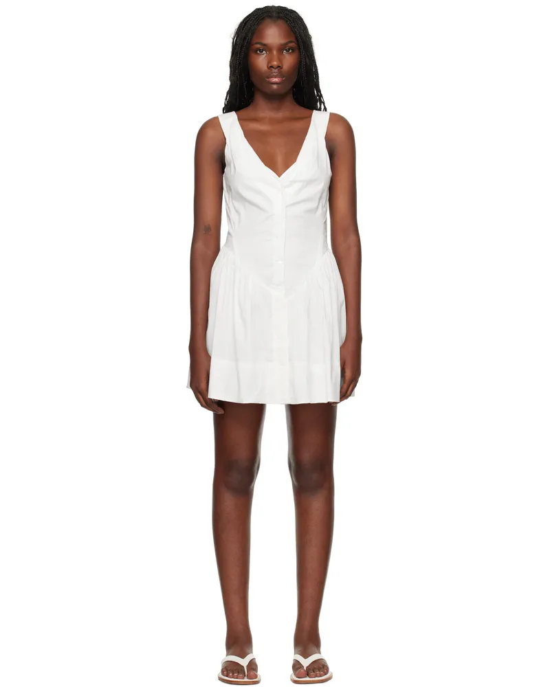 Frankies Bikinis White Corset Minidress White