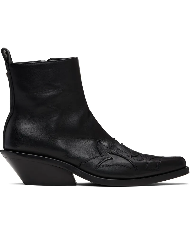 Ann Demeulemeester Black Heimo Ankle Boots Black