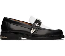 SSENSE Exclusive Black & White Hard Loafers