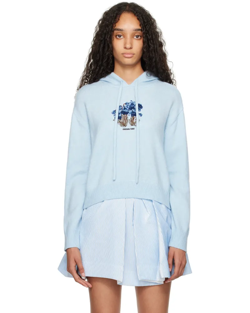 SHUSHU/TONG Blue Knitwear Hoodie Bu100