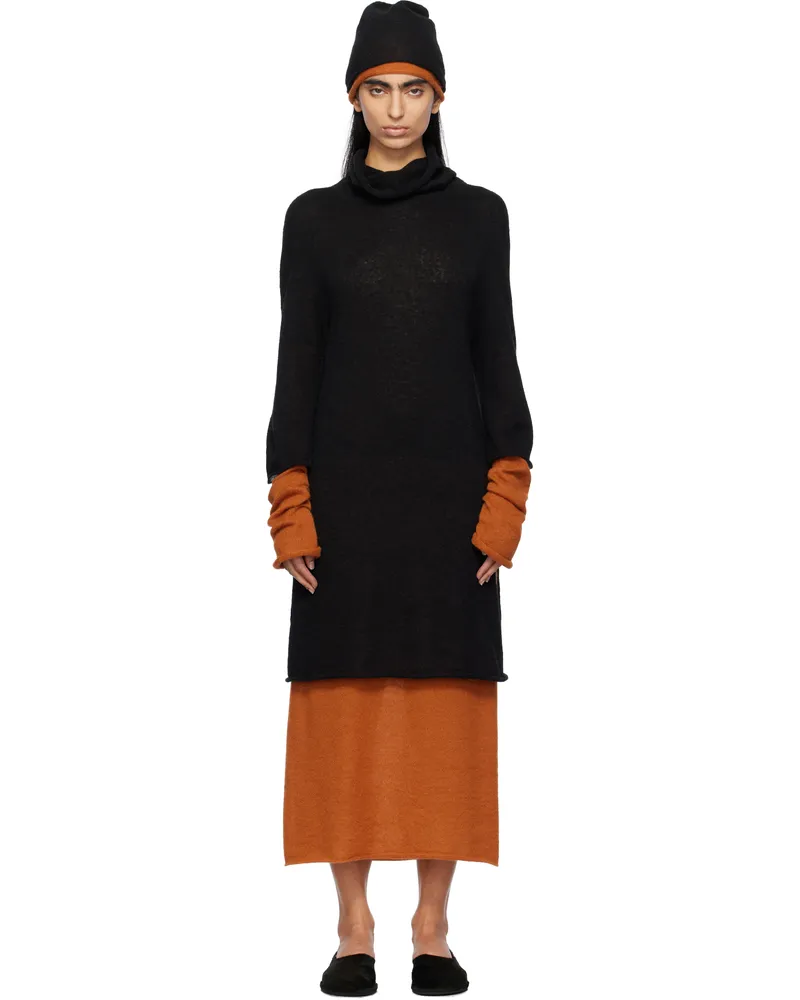 Issey Miyake Black Interplay Midi Dress 17