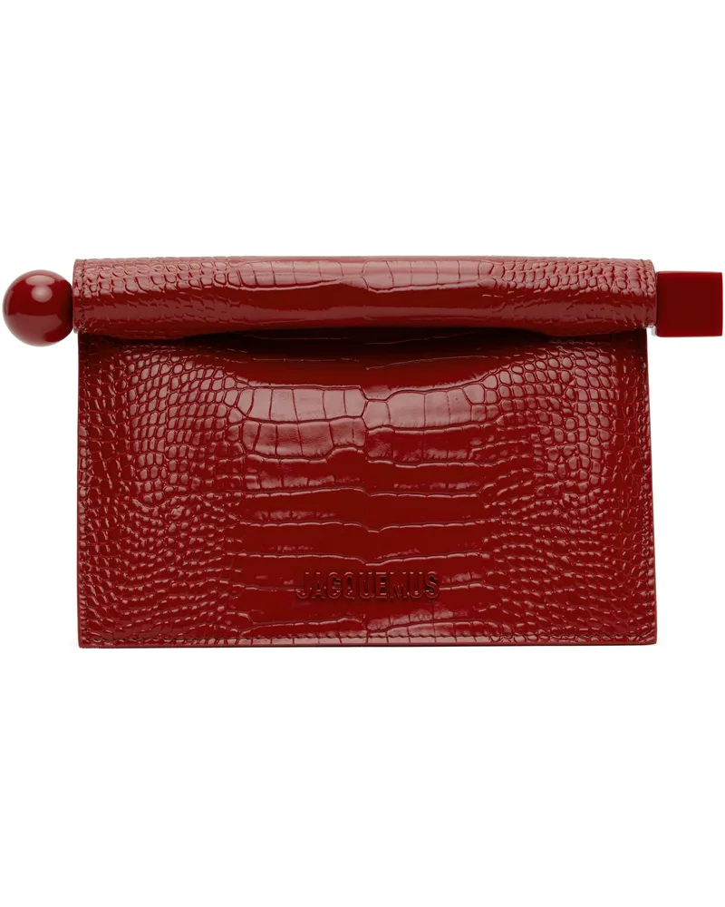 Jacquemus Red La Croisière 'The small Rond Carré' Clutch 470