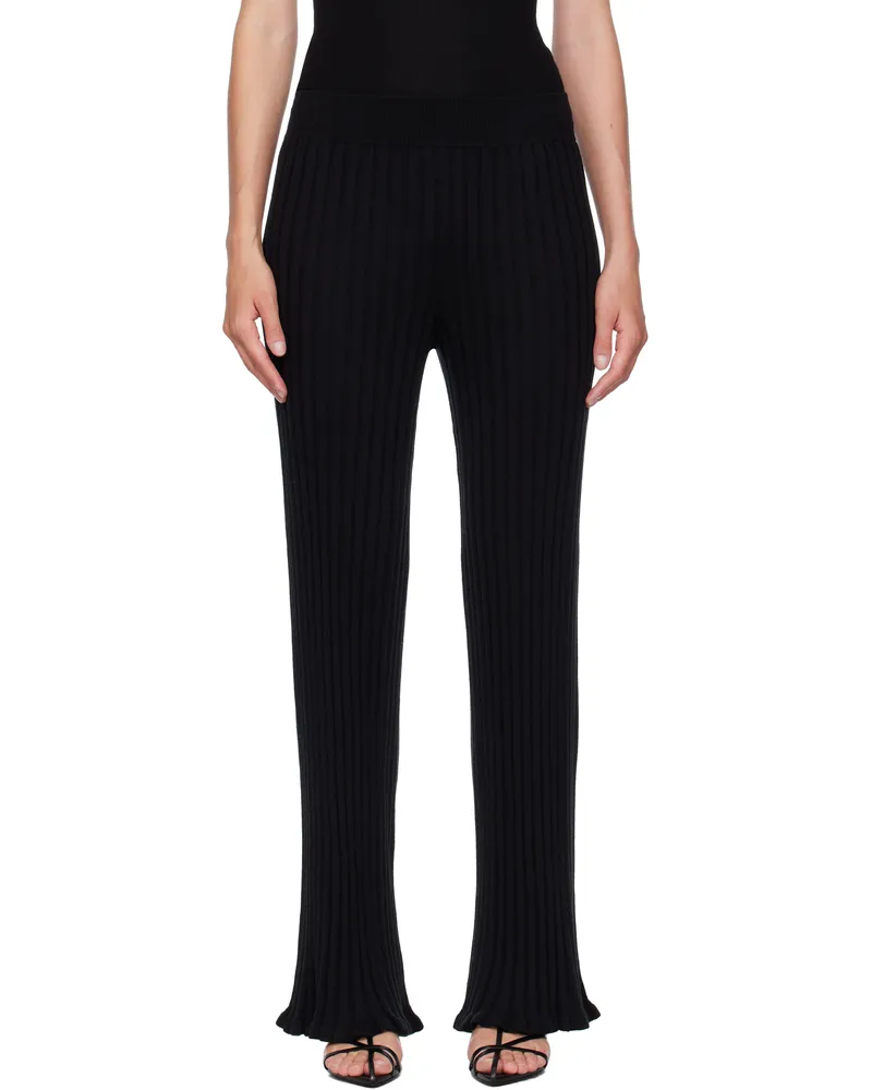 Lisa Yang Black Eveline Trousers Noir