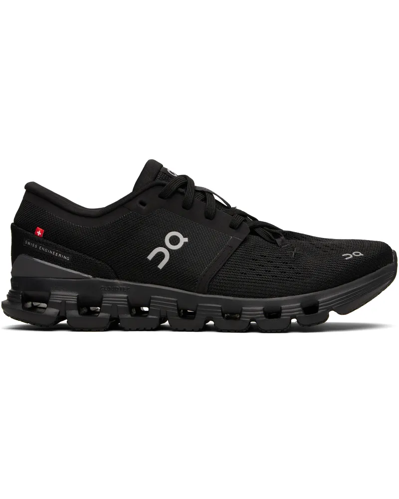 ON Black Cloud X 4 Sneakers Black