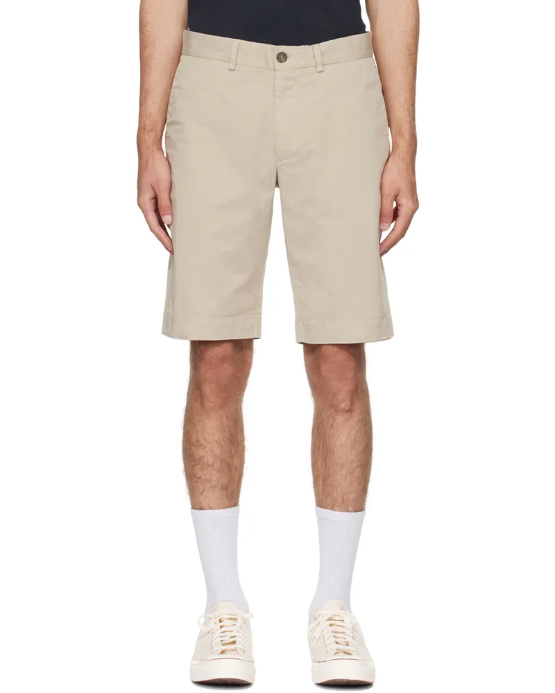 Sunspel Beige Four-Pocket Shorts Light