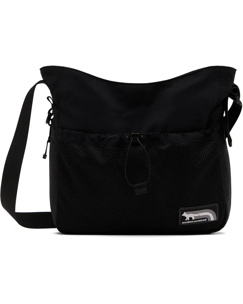 Kitsuné Black Flash Fox Messenger Bag P199
