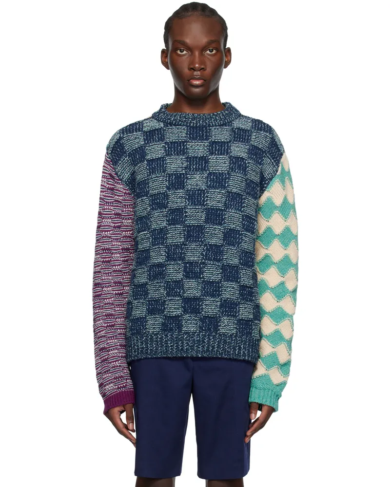 Marni Multicolor Intarsia Sweater Mxv19