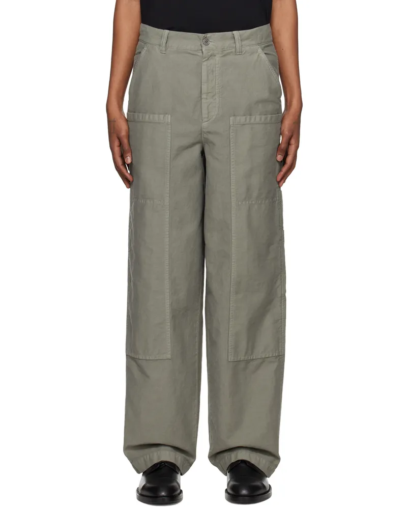 Dries van Noten Gray Hammer Loop Cargo Pants 802