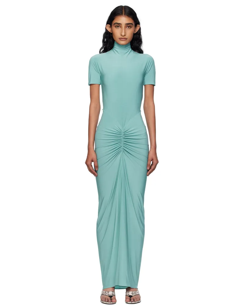 Alaïa Blue Soft Jersey Maxi Dress 527