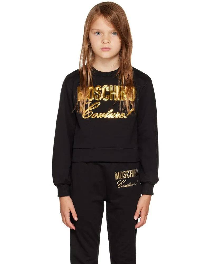Moschino Kids Black 'Couture' Sweatshirt Var.
